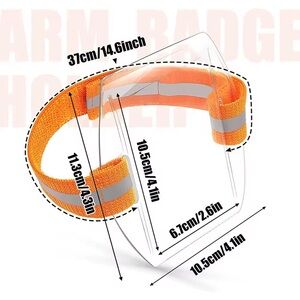 2 Pack Orange Reflective Arm Band